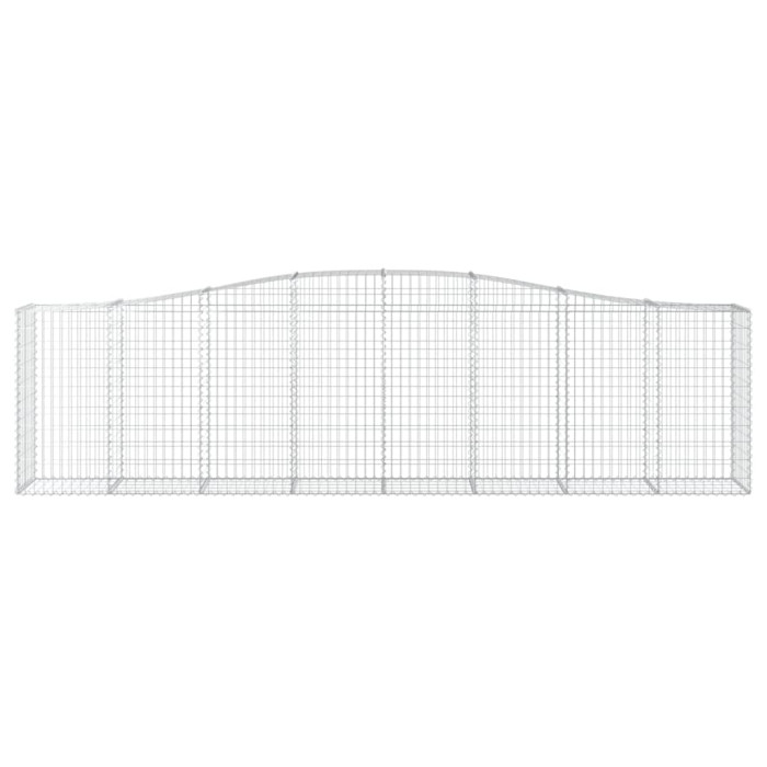 Obokana gabonska košara 400x50x100/120 cm pocinkano železo